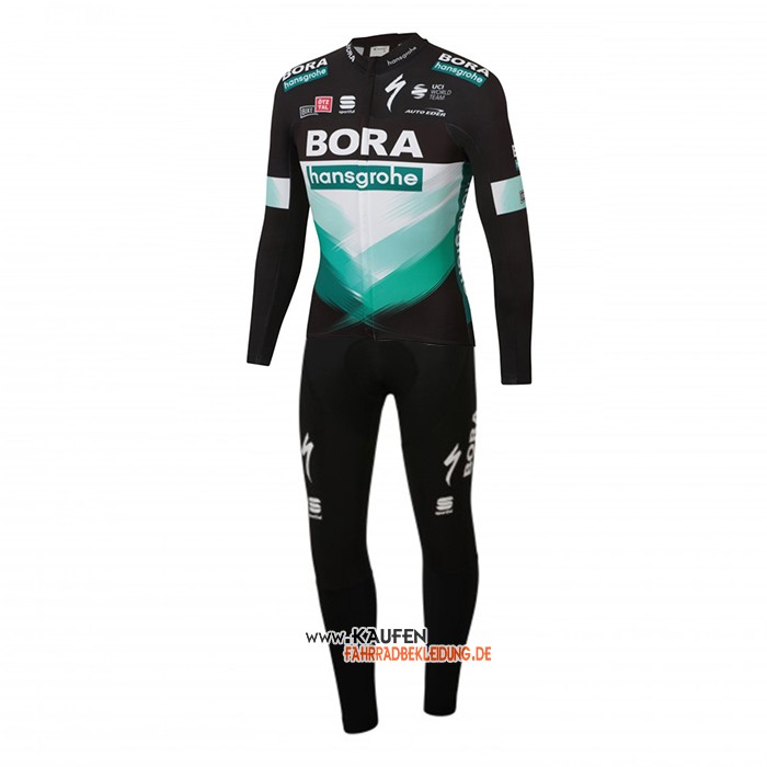 Bora-hansgrone Langarmtrikot 2020 und Lange Tragerhose Shwarz Grun(1)